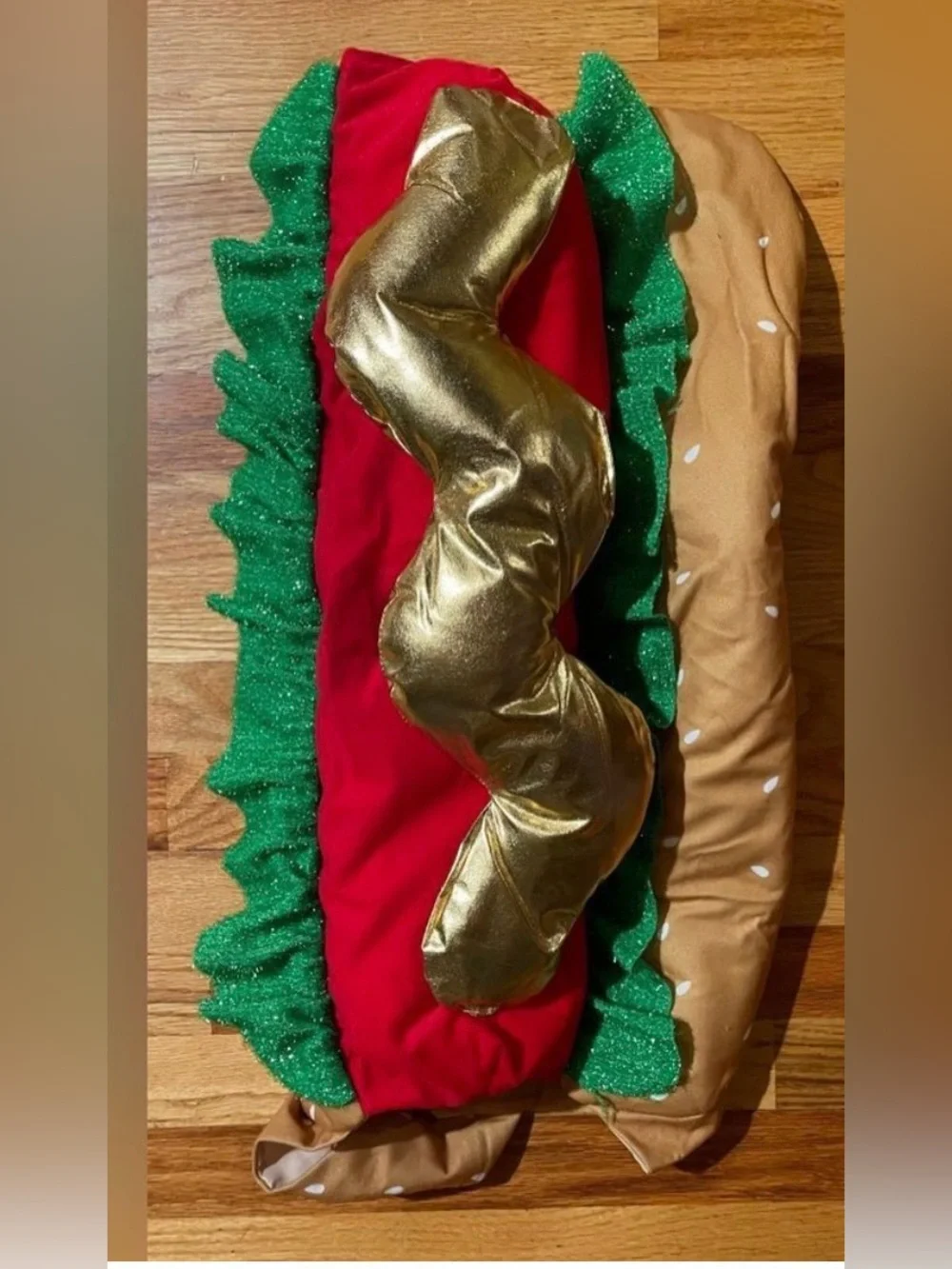 🆕 Hot Dog Costume Pet Size XL Dog (90-150 lbs) Halloween Vibrant Life 1 pc